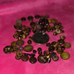 Elegant Brown and Gold Bead Set